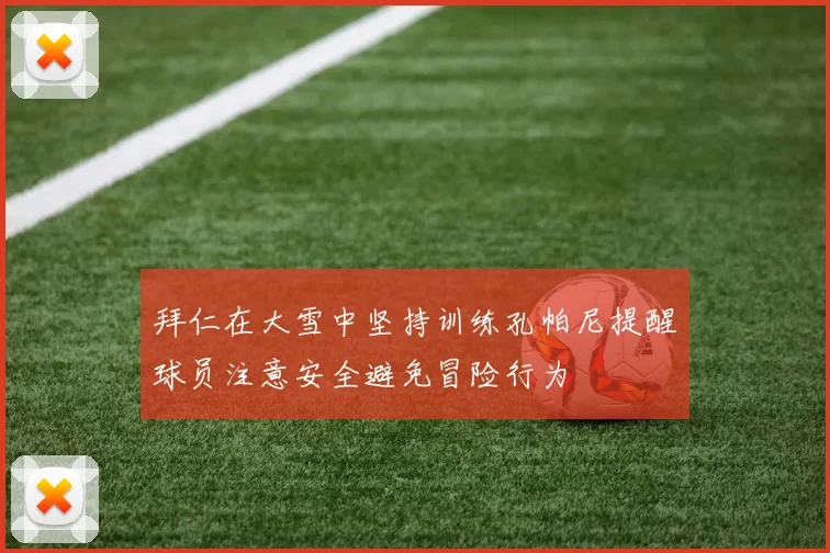 拜仁在大雪中坚持训练孔帕尼提醒球员注意安全避免冒险行为